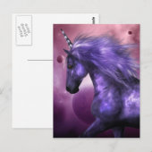 Unicorn Postkarte (Vorne/Hinten)