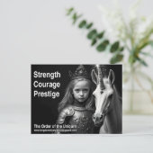 Unicorn Postkarte (Stehend Vorderseite)