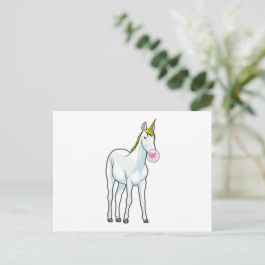 Unicorn Postkarte (Stehend Vorderseite)