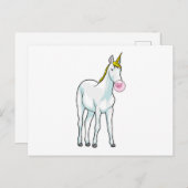 Unicorn Postkarte (Vorne/Hinten)