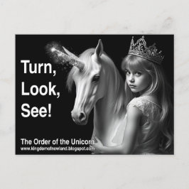 Unicorn Postkarte