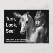 Unicorn Postkarte (Vorderseite)