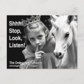 Unicorn Postkarte (Vorderseite)