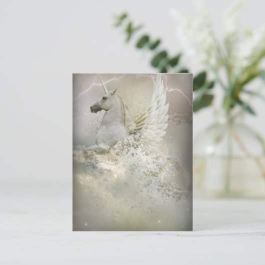 Unicorn Postkarte (Stehend Vorderseite)