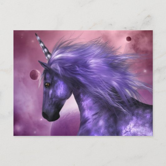 Unicorn Postkarte (Vorderseite)