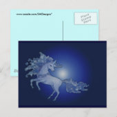 Unicorn Postkarte (Vorne/Hinten)