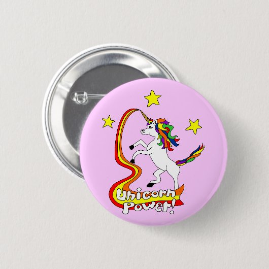 Unicorn-Power! Button (Vorne & Hinten)