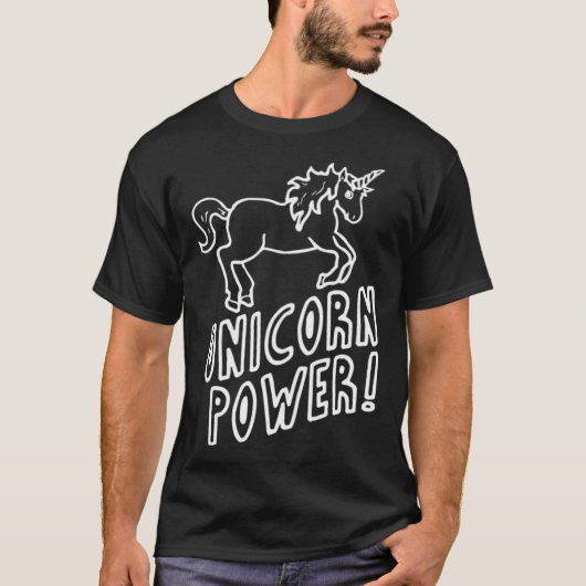 Unicorn Power Einhorn Admiral Pferd Lover lustig v T-Shirt (Vorderseite)