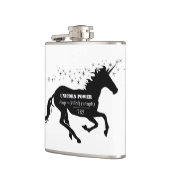 Unicorn Power Fake Math Formel Funny Flachmann (Links)