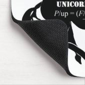 Unicorn Power Fake Math Formel Funny Mousepad (Ecke)