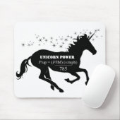 Unicorn Power Fake Math Formel Funny Mousepad (Mit Mouse)