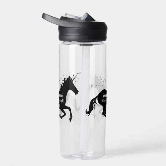 Unicorn Power Fake Math Formel Funny Trinkflasche (Rechts)