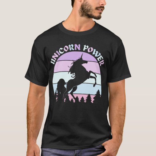 Unicorn Power Fun T - Shirt (Vorderseite)