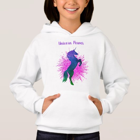 Unicorn-Power Hoodie (Vorderseite)