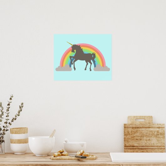 Unicorn-Power Poster (Küche)