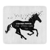 Unicorn-Power Schneidebrett (Vorderseite)