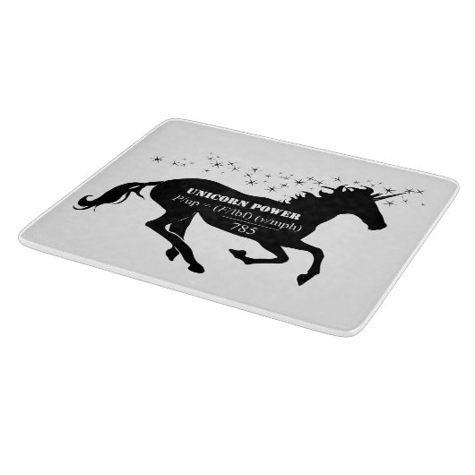 Unicorn-Power Schneidebrett (Ecke)
