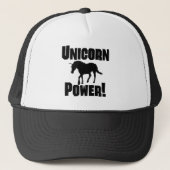 Unicorn-Power Truckerkappe (Vorderseite)