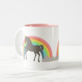 Unicorn-Power Zweifarbige Tasse (Vorderseite Links)