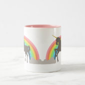 Unicorn-Power Zweifarbige Tasse (Mittel)