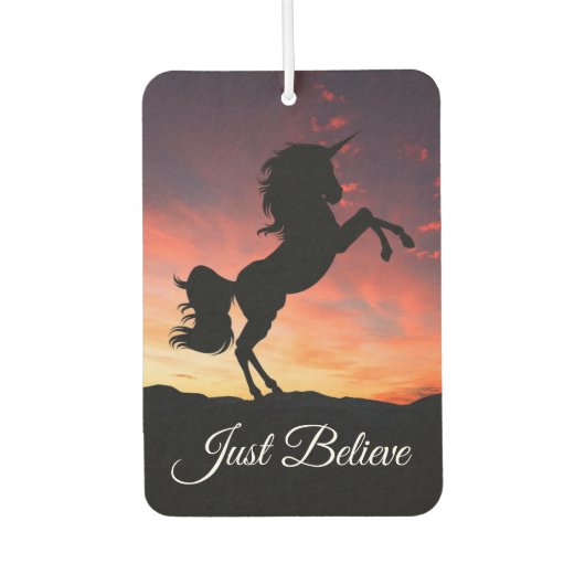 Unicorn Prancing Car Air Freshener Autolufterfrischer (Vorderseite)