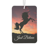 Unicorn Prancing Car Air Freshener Autolufterfrischer (Rückseite)