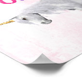 Unicorn Premium Leinwand (Glanz) Poster (Ecke)