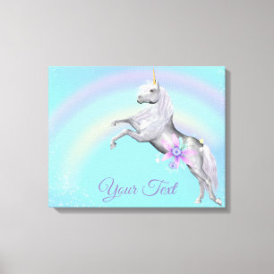 Unicorn Premium Wrapped Canvas (Glanz) Leinwanddruck