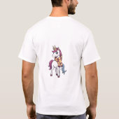 Unicorn Pride Scarf T-Shirt (Rückseite)