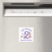 Unicorn Princess 2. Geburtstag Magnet (In Situ (Geschirrspüler))