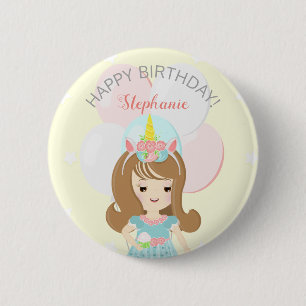 Unicorn Princess Button