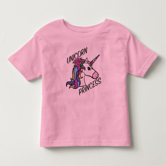 Unicorn Princess Design - Kleinkind Fine Jersey T- Kleinkind T-shirt (Vorderseite)