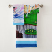 Unicorn Princess Fantasy Set Handtücher. (Insitu)