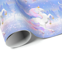 Unicorn Princess Frozen Lake Scene Personalisiert
