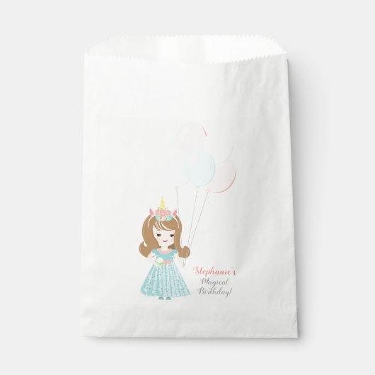 Unicorn Princess Geschenktütchen (Vorderseite)