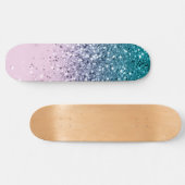 Unicorn Princess Glitzer #2 Skateboard (Horizontal)