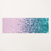 Unicorn Princess Glitzer #2 Yogamatte (Vorderseite (Horizontal))