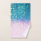 Unicorn Princess Glitzer #4 Badhandtuch Set (Handtuch)