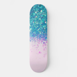 Unicorn Princess Glitzer #4 Skateboard