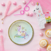 Unicorn Princess Iridescent Rainbow Pastel Party Pappteller (Party)