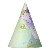 Unicorn Princess Iridescent Rainbow Pastel Party Partyhütchen (Links)