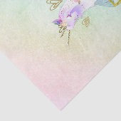 Unicorn Princess Iridescent Rainbow Pastel Party Seidenpapier (Ausschnitt)