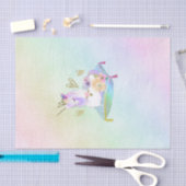 Unicorn Princess Iridescent Rainbow Pastel Party Seidenpapier (Handwerk)