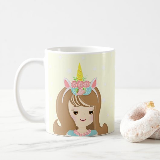 Unicorn Princess Kaffeetasse (Mit Donut)