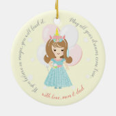 Unicorn Princess Keramik Ornament (Hinten)