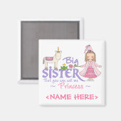 Unicorn Princess Magnet (Vorderseite/Rückseite)