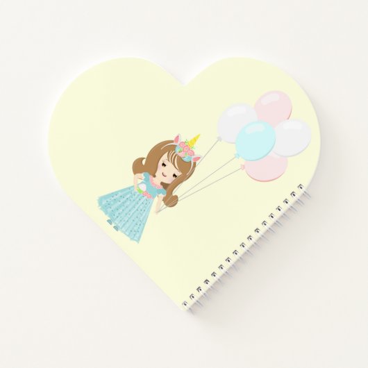 Unicorn Princess Notizblock (Rückseite)