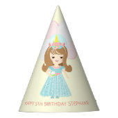 Unicorn Princess Partyhütchen (Vorderseite)