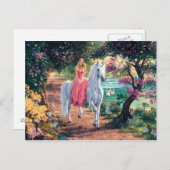 Unicorn Princess Postkarte (Vorne/Hinten)