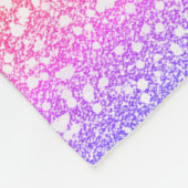 Unicorn Princess Rainbow Glitzer Personalisierter Fleecedecke (Ecke)